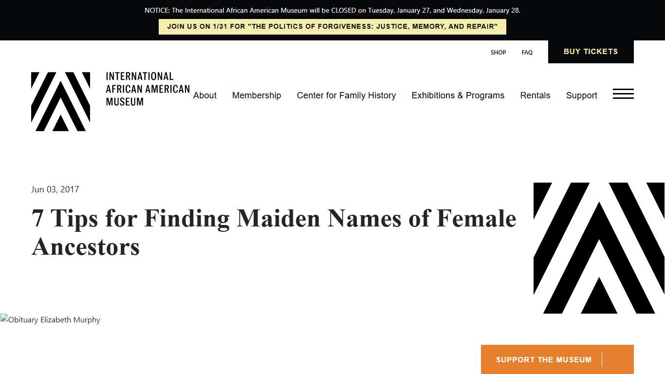 7 Tips for Finding Maiden Names of Female Ancestors - International African American Museum